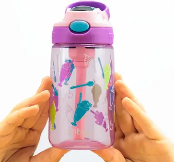 Shishe për fëmijë Contigo Easy Clean Strawberry Shake, 420ml, pa BPA, shumëngjyrëshe