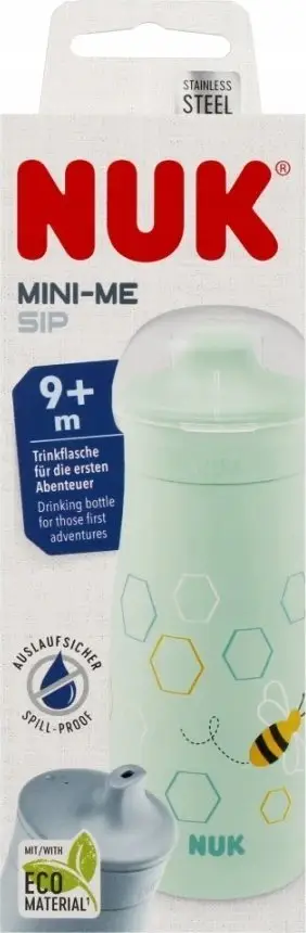 Shishe për fëmijë Nuk Mini-Me Sip, 300ml, +9 muaj, jeshile Green Bee