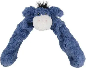 Lodër pelushi për qen Nobby Donkey, me litar, 55cm, gri
