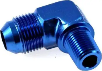 Përshtatës alumini TurboWorks D90, AN6 në 1/2"-14 NPT, i kuq