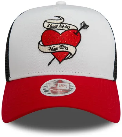 Kapele Era Womens Rhinestone Red A Frame Trucker, snapback, e kuqe - 3