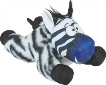 Lodër pelushi për qen Zolux Zebra Caleb L, me fishkëllimë, për qen të mëdhenj