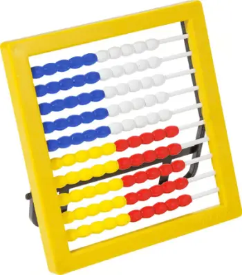 Abakus plastik Fiorello, 14 cm, 15 cm, shumëngjyrësh