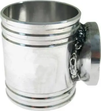 Adapter Blow Off TurboWorks F HKS, 77mm, alumin, i argjendtë