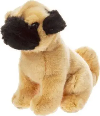 Lodër pelushi qen Beppe ZOO Pug, 20cm, kafe