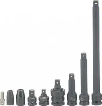 Adapter goditës Teng Tools Impact, 1/2" në 3/4", i zi