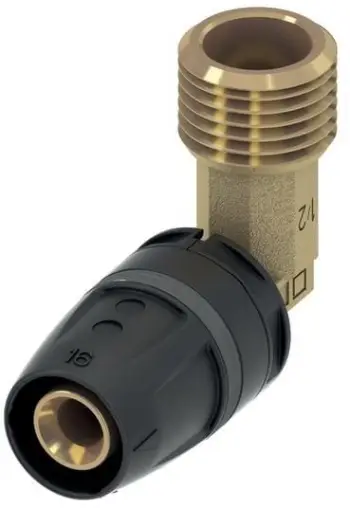 Përshtatës këndor TECE TECElogo Push, bronz standard