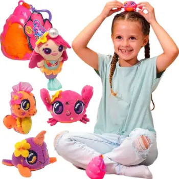 Lodër pelushi Simba Pearly Pods Hawaiian Mix, figurina koleksionuese, set surprizë, shumëngjyrëshe