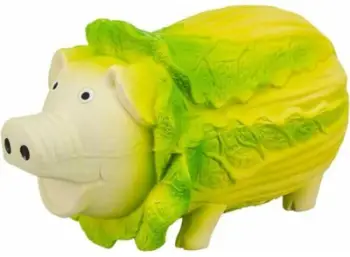 Lodër për qen Trixie Cabbage Pig, 23cm, lateks, shumëngjyrëshe