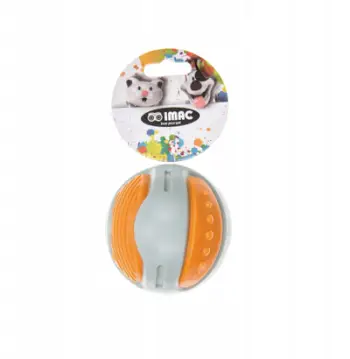 Lodër për qen Imac X-Dog TPR Ball Medium, Ø8cm, me tingull, e portokalltë