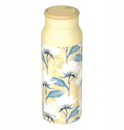 Shishe termike Quokka Echo Magnolia, 690 ml, çelik inox, me dorezë silikoni - 1