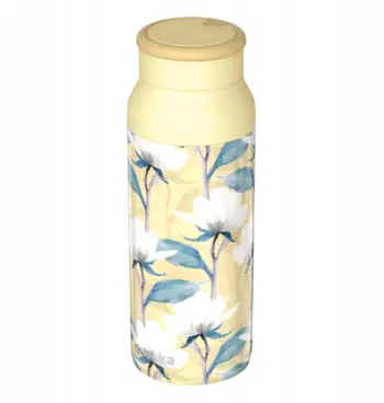 Shishe termike Quokka Echo Magnolia, 690 ml, çelik inox, me dorezë silikoni