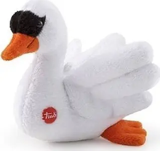 Lodër pelushi Trudi Trudino Swan, mjellmë, madhësi e vogël, e bardhë