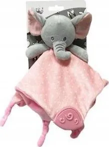 Lodër pelushi Tulilo Milush Pink Elephant, 25cm, rozë - 1