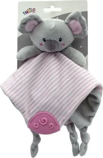 Lodër pelushi Tulilo Miluś Koala, 25 cm, rozë gri