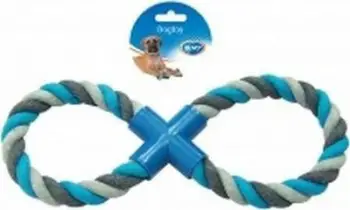 Lodër për qen Duvo+ Rope Figure Eight, litar 33cm, shumëngjyrëshe