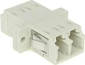 Adapter fibër optike multimode, LC në LC, AD-2LC/2LC-MM, bezhë - 1