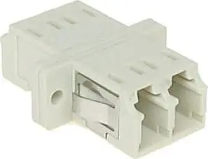 Adapter fibër optike multimode, LC në LC, AD-2LC/2LC-MM, bezhë