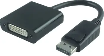 Adapter AV MicroConnect DisplayPort në DVI I DPDVI015, i zi