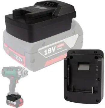 Adapter baterie GEKO CG80612-7, 18V Li-ion, për vegla pa kabllo, i zi