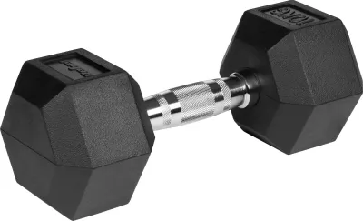 Peshë dore REBEL ACTIVE HEX, set 2x10kg, gize me gomë, e zezë - 3