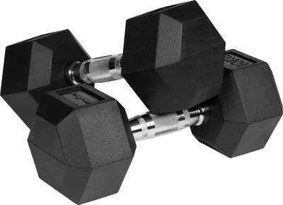 Peshë dore REBEL ACTIVE HEX, set 2x10kg, gize me gomë, e zezë - 5