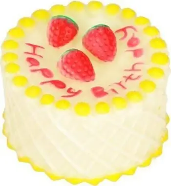 Lodër për qen Dingo Rubber Birthday Cake, 10cm, gome