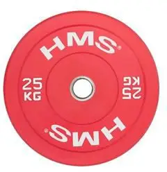 Disk olimpik HMS CBR25 Bumper, 25 kg, i kuq