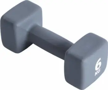 Hantelë Pure2Improve Neoprene, 6 kg, gri