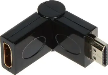 Adapter HDMI Blow 92-115, M në F, kënd 90°, i zi