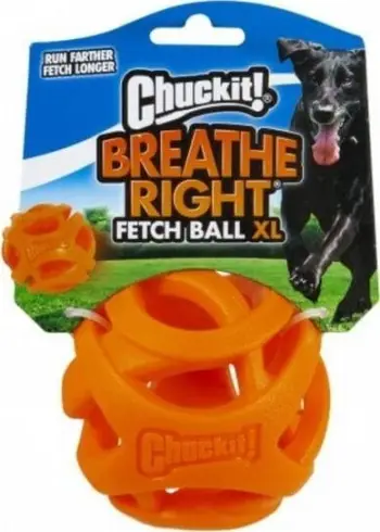 Lodër për qen Chuckit Air Fetch Ball, madhësi XL, gome, portokalli