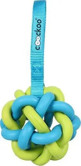 Lodër për qen COOCKOO Toy Zed, gome, 20x9.5x9.5cm, blu jeshile