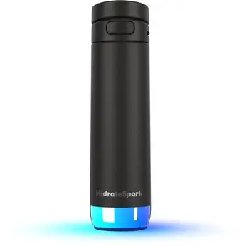 Shishe uji inteligjente HidrateSpark PRO 2, 21 oz, çelik inox, e zezë