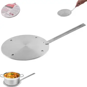 Adapter induksioni Metalac, çelik inox, 20 cm, dorezë e lëvizshme