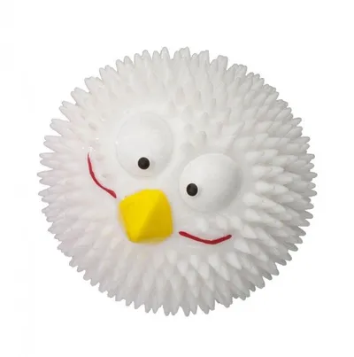 Lodër për qen Rubber Bird, S, 6.30cm, e bardhë - 1