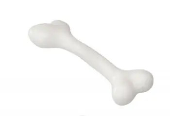 Lodër për qen EBI, kockë prej gome, 17.75cm, M, e bardhë