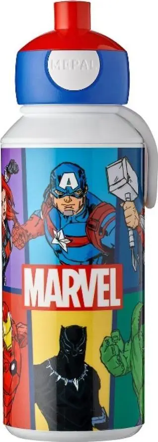 Shishe uji Mepal Pop-up Campus, 400ml, pa BPA, Avengers