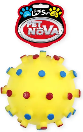 Lodër për qen Pet Nova Dentball XL, 12cm, e verdhë