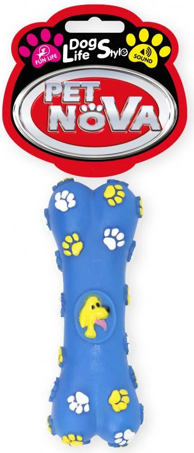 Lodër për qen Pet Nova Vin Bone Blu, 15cm - 1