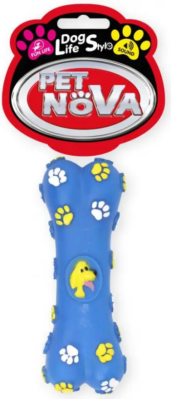Lodër për qen Pet Nova Vin Bone Blu, 15cm