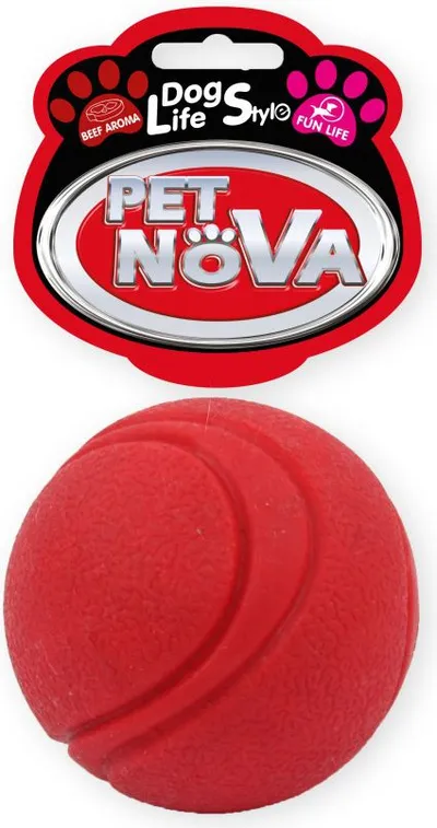 Top për qen PET NOVA TPR, 5cm, i kuq - 1