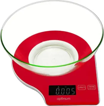Peshore për kuzhinë Optimum WG-0016, e kuqe