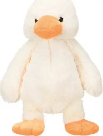 Lodër për qen Trixie Plush Ducks, rosak pelushi, 38 cm, e bardhë
