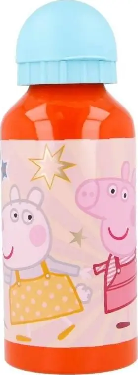 Shishe uji Peppa Pig Junior, 400 ml, alumin, portokalli dhe blu