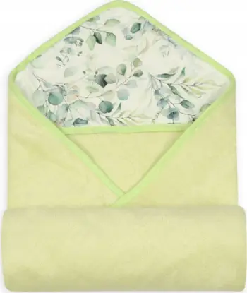 Peshqir banje me kapuç Bamboo Towel Bath Wrap, 100x100 cm, për fëmijë, bezhë