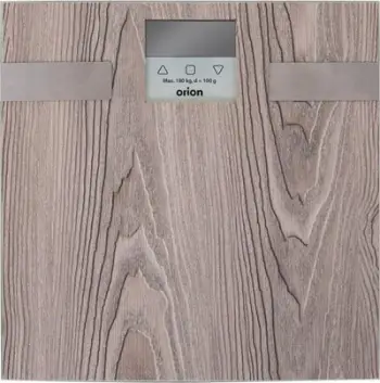 Peshore personale Orion Imitation Wood, dixhitale, deri 150kg, ngjyrë dru