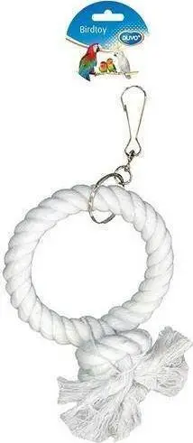 Lodër për zogj Duvo+ Ring, unazë me litar 30cm, shumëngjyrëshe
