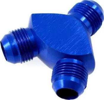 Adapter Y për vaj TurboWorks AN10, alumini, mashkull