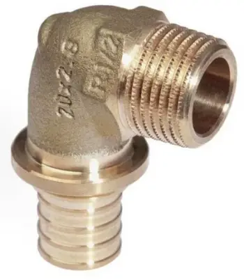 Adapter këndor REHAU RAUTITAN RX+, 40mm, Rp 1 1/4, bronzi