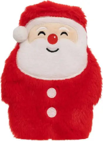 Shishe uji të nxehtë Santa Claus, 280ml, poliester, e kuqe